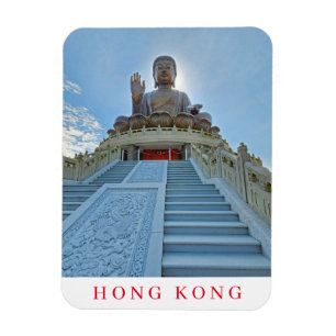 Hong Kong Big Buddha View Kühlschrankmagnet Magnet