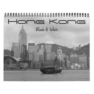 hong kong black & white 2025 kalender