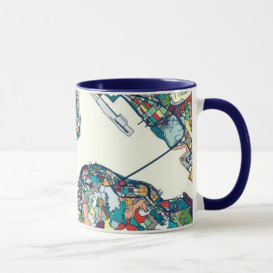 Hong Kong, China-Karte Tasse