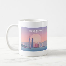 Hong Kong China Pastel Travel Design Kaffeetasse