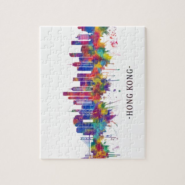 Hong Kong China Skyline (Vertikal)
