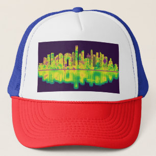 Hong Kong China Skyline Truckerkappe
