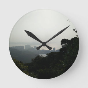 Hong Kong-Dämmerungs-Uhr Runde Wanduhr