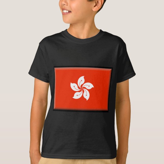 Hong Kong-Flagge T-Shirt (Vorderseite)