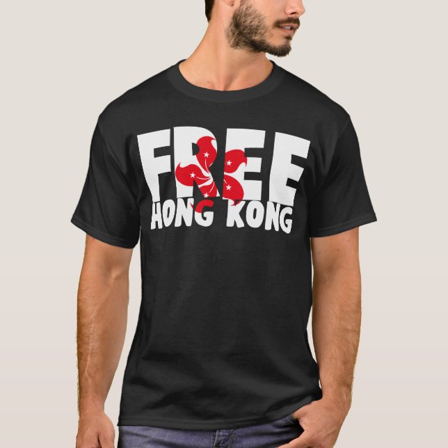 Hong-kong-Flagge T-Shirt (Vorderseite)