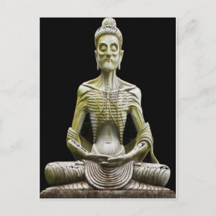 Hong Kong Old Starving Buddha Statue Postkarte