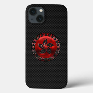 Hong Kong Ruby Siegel auf Carbon Fibre Print Case-Mate iPhone Hülle