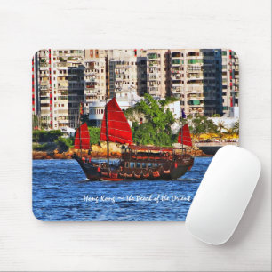 Hong Kong Sampan die Perle des Orientes Mousepad