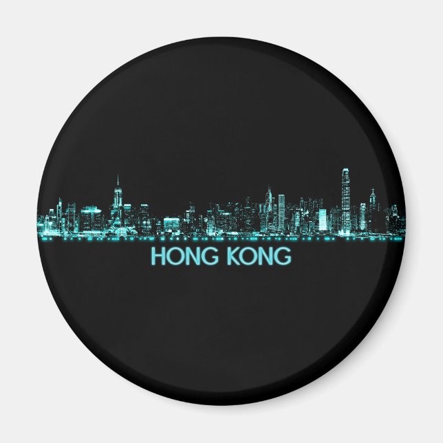 Hong Kong Skyline Magnet (Vorne)
