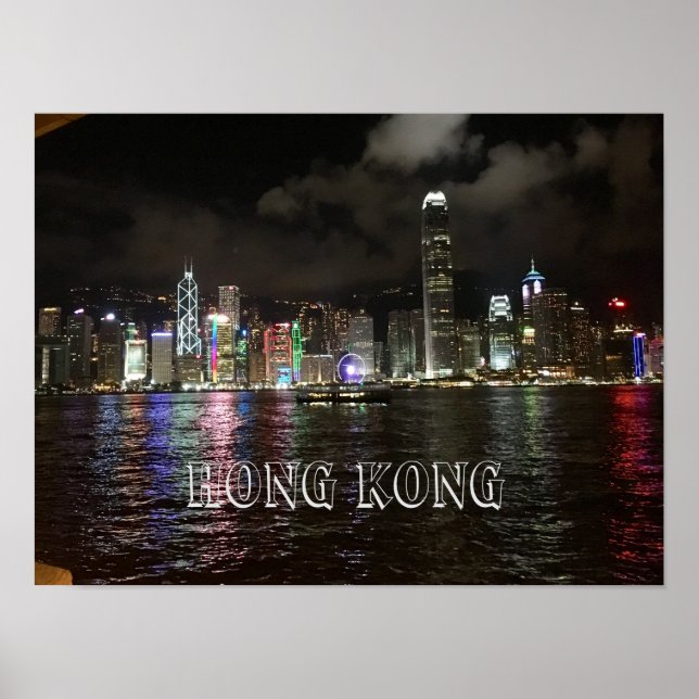 Hong Kong Skyline Poster (Vorne)