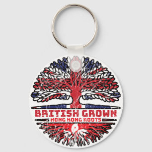 Hong Kong UK Vereinigtes Königreich British Tree R Schlüsselanhänger