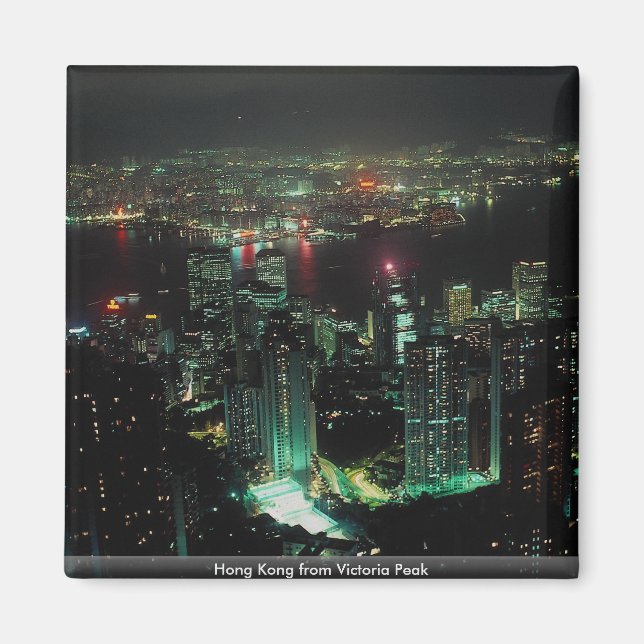 Hong Kong von Victoria Peak Magnet (Vorne)