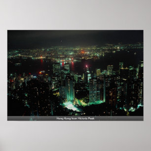 Hong Kong von Victoria Peak Poster