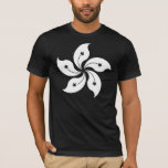 Hong- KongChina-Flagge - Weiß T-Shirt<br><div class="desc">Hong Kong-Flagge. Die Flagge von Hong Kong oder die regionale Flagge der Hong Kongspecial-Verwaltungsregion der Volksrepublik China, Eigenschaften stylized, Weiß, Fünfblumenblatt Blume in der Mitte eines roten Feldes. Aber, ich ging ein Schritt weiter und verwendete gerade den Blumenentwurf für meine Produkte. Dieser Entwurf kommt in das Rot, Schwarzweiss. Ich habe...</div>