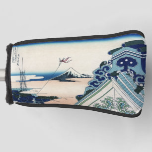 Honganji-Tempel Blick auf den Fuji Holzschnitt jap Golf Headcover