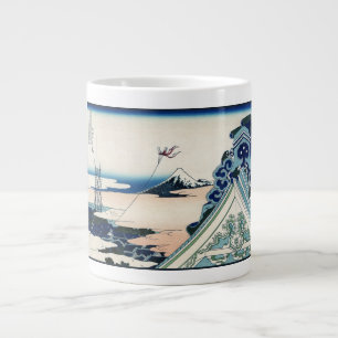 Honganji-Tempel Blick auf den Fuji Holzschnitt jap Jumbo-Tasse