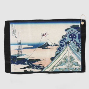 Honganji-Tempel Blick auf den Fuji japanischer Hol Golfhandtuch