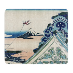 Honganji-Tempel Blick auf den Fuji japanischer Hol Schneidebrett