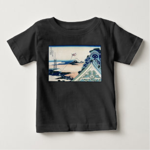 Honganji Temple Vista des Fuji Japanese Woodcut Baby T-shirt