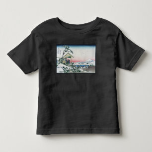 Honganji Temple Vista des Fuji Japanese Woodcut Kleinkind T-shirt