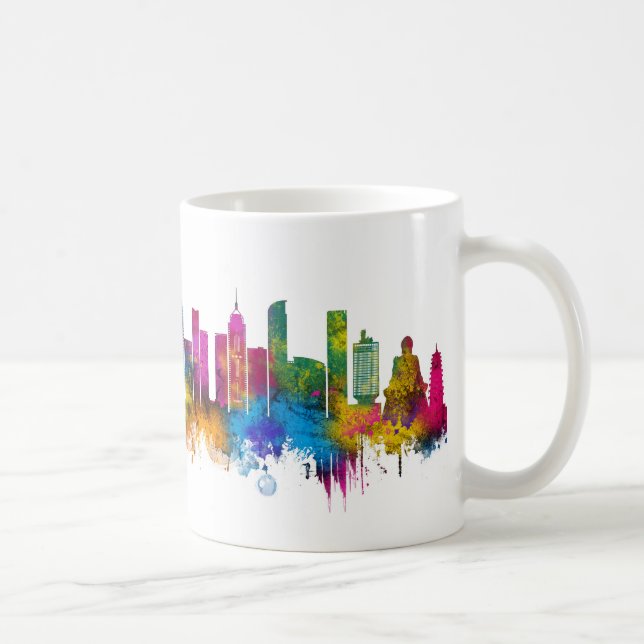 Hongkong China Skyline Kaffeetasse (Rechts)