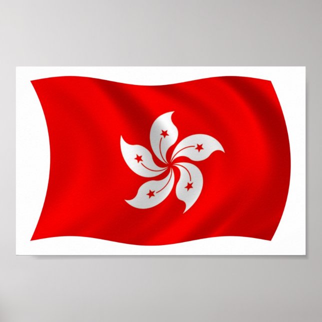 Hongkong Flag Poster Print (Vorne)