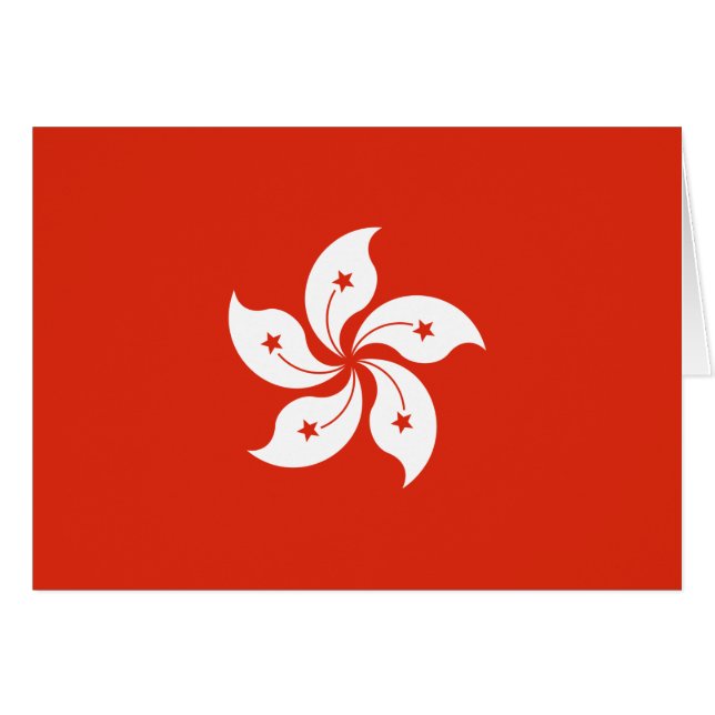 Hongkong-Flagge (Vorderseite (Horizontal))