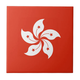 Hongkong-Flagge Fliese