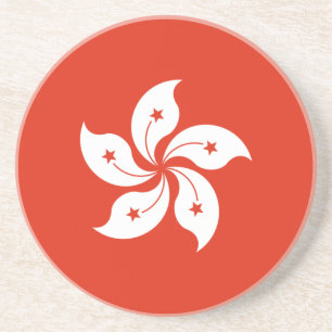 Hongkong-Flagge Getränkeuntersetzer