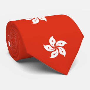 Hongkong-Flagge Krawatte