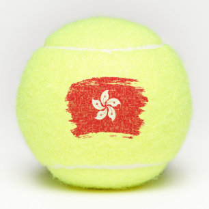 Hongkong-Flagge Tennisbälle