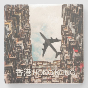 Hongkong Flugzeug  Steinuntersetzer