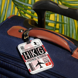 Hongkong-Gepäcktag Gepäckanhänger