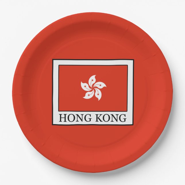 Hongkong Pappteller (Vorderseite)