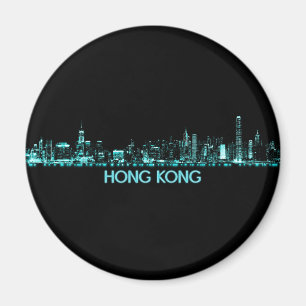 Hongkong-Skyline Magnet