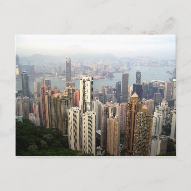 Hongkong vom Gipfel Postkarte (Vorderseite)