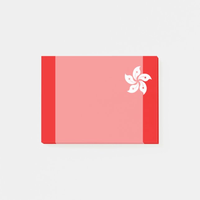 Hongkong White Orchid Symbol Post-it Klebezettel (Vorderseite)