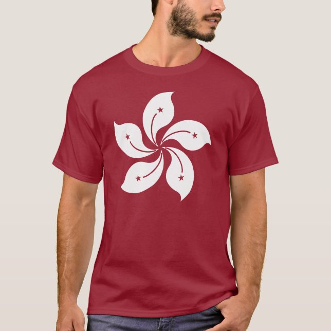 Hongkonger Flaggenmarke T-Shirt (Vorderseite)