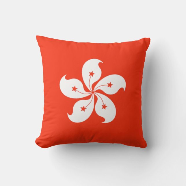Hongkonger Flaggenpolster Kissen (Vorderseite)