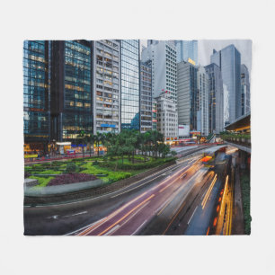 Hongkonger Verkehrsflockendecke Fleecedecke