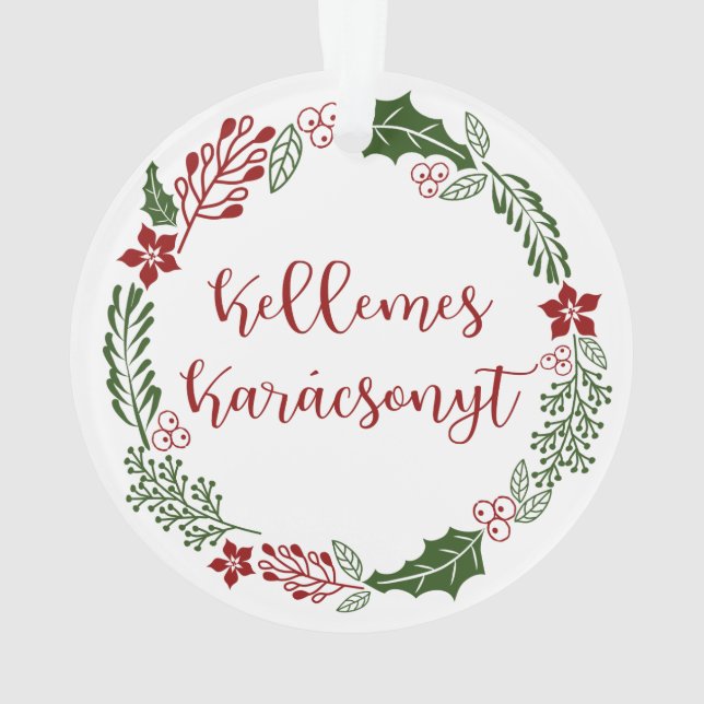 Hongrie Joyeuse couronne de Noël Kellemes Karácson (dos)