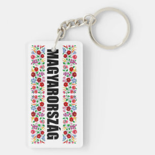 hongrie nom du symbole du pays texte motif folklor