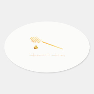 Honig-Aufkleber Ovaler Aufkleber