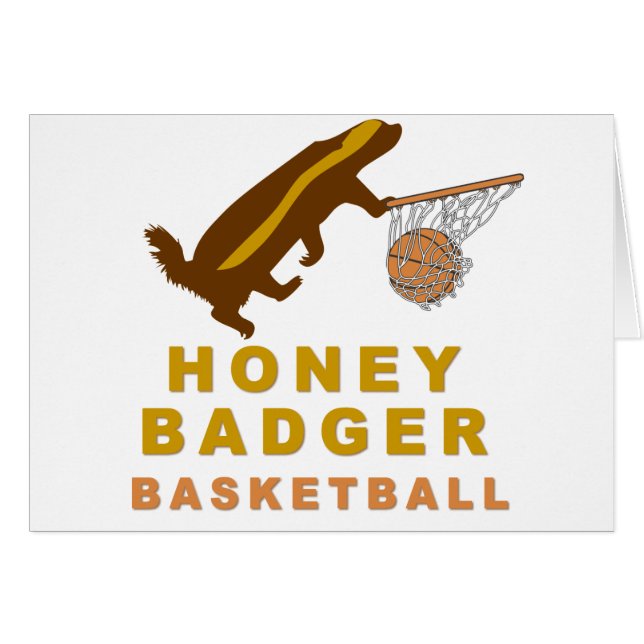 Honig-Badger-Basketball (Vorderseite (Horizontal))