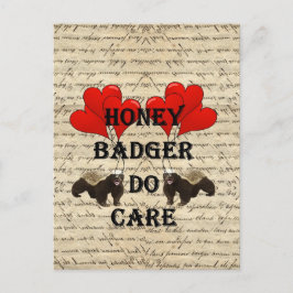 Honig Badger do care Postkarte