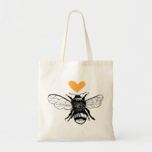 Honig-Biene-Herz-Tasche Tragetasche