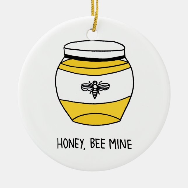 Honig, Biene Keramikornament (Vorne)