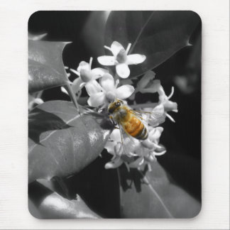Honig-Biene u. Stechpalme Mousepad