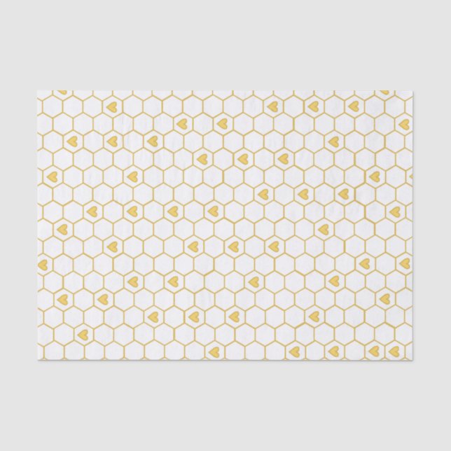 Honig-Bienen-Bienenwaben-Seidenpapier Seidenpapier (Vorderseite)