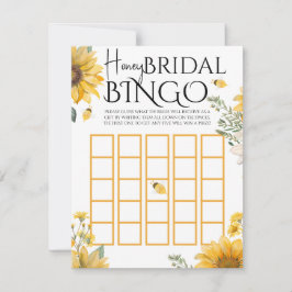 Honig-Bienen-Brautabschied-Bingo-Spiel Mitteilungskarte